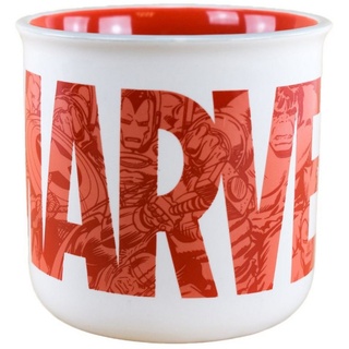 Stor Tasse Marvel Frühstückstasse im Geschenkkarton Weiß / Rot ca. 400 ml Tasse, Keramik, authentisches Design rot|weiß