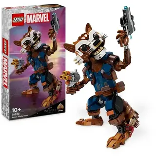 LEGO Marvel 76282 Rocket & Baby Groot, baubares Superhelden–Spielzeug