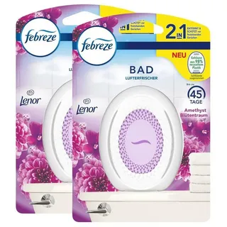 Febreze Raumduft Febreze Bad Lufterfrischer Amethyst Blütentraum - Raumduft (2er Pack)