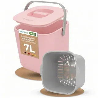 Yourcasa Biomülleimer 7 l Rosa
