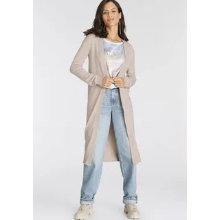 LAURA SCOTT Longstrickjacke beige 50