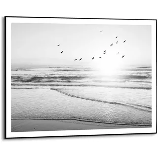 Reinders! "Sonnenuntergang", schwarz (farbe bild(er): schwarz, weiß), B:70cm H:50cm T:1,6cm, MDF, Bilder