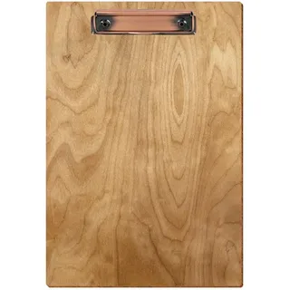 Bütic Holz Klemmbrett Standardform Birke rustikal für DIN A3 A4 A5 A6 aus 3mm Birkensperrholz und mit widerstandsfähigem Klarlack versiegelt
