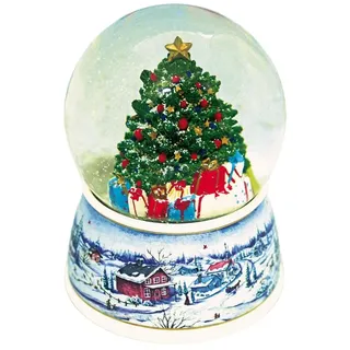 Musicboxworld Spieluhr Schneekugel Weihnachtsbaum