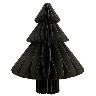 coopz Weihnachtsbaumkugel Papier Tanne Aufsteller spitz klein grau