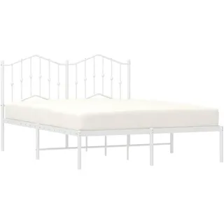 vidaXL Bettgestell 180 x 200 cm Weiß