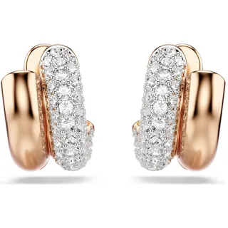Swarovski  Dextera Kreolen Rundschliff, Mini, Weiß, Roségold-Legierungsschicht