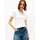 Slim Fit T-Shirt aus reiner Baumwolle Ecru XL