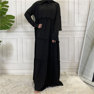 Ankunft High Arab Turkey Kaftan Muslim für Frauen Maxikleid Abaya Dubai Islamische Kleidung Ramadan Modest Robe
