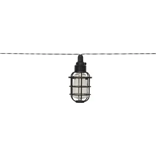 Star Trading Cage, Leichte Dekorationskette, Schwarz, Ambiente, IP44, 8 Glühbirne(n), LED - Schwarz