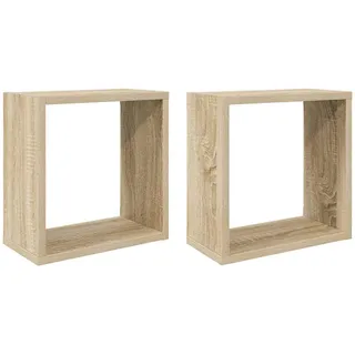 vidaXL Wandregal 30 x 15 x 30 cm Braun