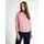 Klassische Bluse mit Muster Rosa 42