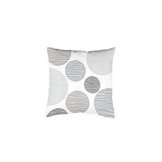HOME WOHNIDEEN Kissenhülle Digitaldruck Borden 066502-0301 H x B 40 x 40 cm Grau