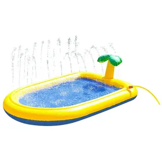 beeztees Hundepool Palmy Gelb/Blau 163 x 100 x 47 cm