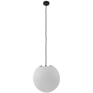 LINDBY Außenwandleuchte Kunststoff Ø 38 cm 33,5 cm weiß