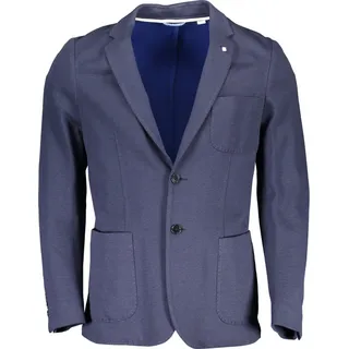 GANT Herren Jacke Sakko Blazer Businessjacke Herrenjacke, mit Knopfverschluss : Größe:46, Farbe:Blau - Blau