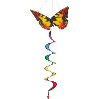 HQ Windspiel Butterfly Swallowtail Twist Windspirale Hängedeko Windspinner