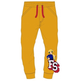 EplusM Jogginghose Feuerwehrmann Sam Freizeit- Hose mit SAM Logo, gelb gelb 110