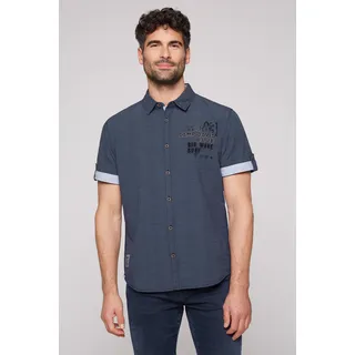 Kurzarmhemd CAMP DAVID Gr. XL, N-Gr, blau (blue navy) Herren Hemden Kurzarm mit feinen Pin-Stripes