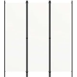 vidaXL 3-tlg. Raumteiler Weiß 150x180 cm
