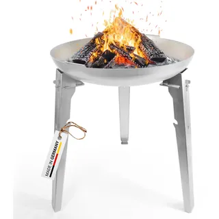 FENNEK Allround extra hoch 78 cm | die multifunktionale Feuerschale aus Edelstahl | optional mit Schwenkgrill oder Feuerplatte | umfangeiches Zubehör | Ø 65 cm | Made in Germany