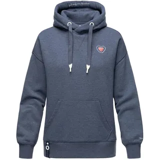NAVAHOO Damen Kapuzensweatshirt Stylischer Damen Hoodie im Oversize-Look Goldfee