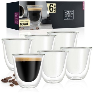 Moritz & Moritz Moritz & Barista Napoli Thermo-Espressogläser 6-tlg. - L/B/H ca. 22,86x14,50x8,50