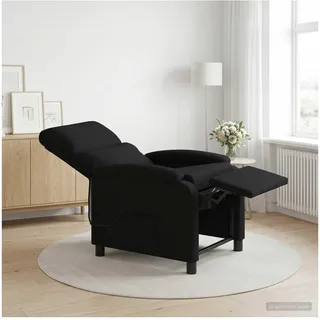 vidaXL Massage Relaxsessel Polyester 80 x 100 x 80 cm Schwarz mit Kissen