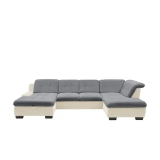 Lounge Collection Wohnlandschaft Chenille 3-Sitzer Grau