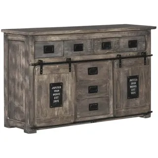 MASSIVMOEBEL24.DE Sideboard 150 x 90 x 45 cm Grau