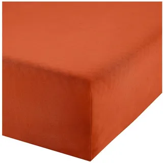 Erwin Müller Spannbettlaken Baumwolle-Jersey-Elasthan 90 x 190 - 100 x 220 cm orange