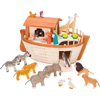 Holztiger Spielwelt Arche Noah mit Figuren, (31-tlg)