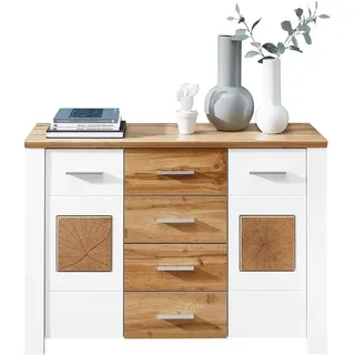 Innostyle MATERIO 122 x 86 x 39 cm Weiß matt / Braun
