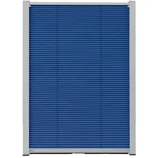 LIVARNO HOME Thermo Plissee Teleskop für Velux-Dachfenster 49,3 x 94-116 cm (Blau)