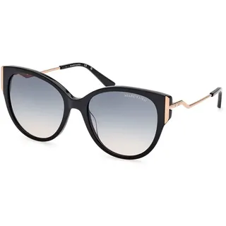 Guess Marciano Gm0834 Damen-sonnenbrille - Shiny Black / Gradient Blue - One Size