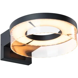 Paulmann LED Außenwandleuchte Zigbee 3.0 Capera Bewegungsmelder insektenfreundlich IP44 231mm Tunable Warm 12,5W 800lm 230V Anthrazit Aluminium