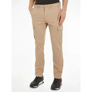 Tommy Jeans Cargohose TJM AUSTIN LIGHTWEIGHT CARGO mit Logoprägung braun 33