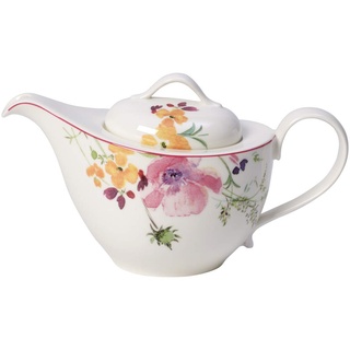 Villeroy und Boch Mariefleur Tea Teekanne, 620 ml, Höhe: 13,5 cm, Premium Porzellan, Bunt