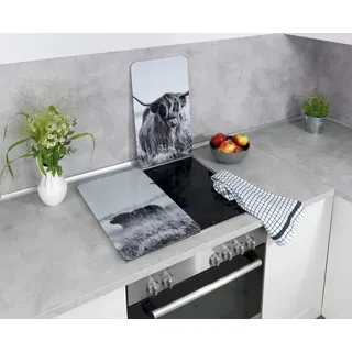 Wenko Herd-Abdeckplatte 2er Set grau