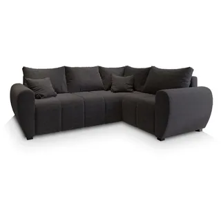 masseno Ecksofa Polyester 3-Sitzer Grau