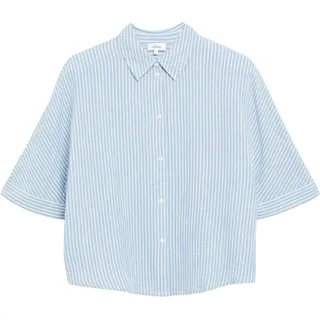 s.Oliver Musselinbluse mit Fledermausärmeln Blau 46