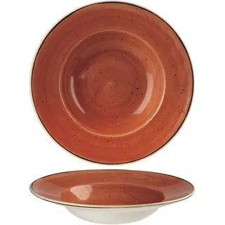Churchill Keramik Stonecast Nudelteller Orange 28cm