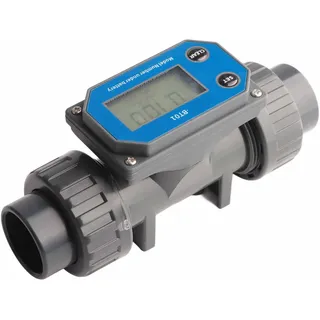 Akozon High Precision Digital Display Flowmeter, Wasserflusssensor -Messgerät für Große Volumenbewässerung, Geeignet für Landwirtschaftliche Beträge, Pools und Wasserreinigungsindustrie