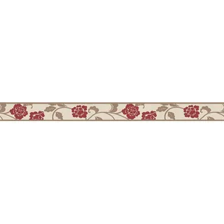 A.S. Création Bordüre 5 m x 5 cm beige/braun/rot