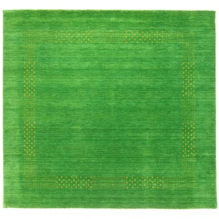 Morgenland Gabbeh Teppich - Loribaft Perser - Nova - grün - 200 x 200 cm - quadratisch