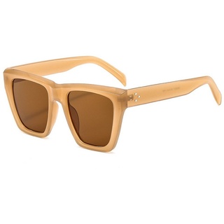 XDeer Sonnenbrille Sonnenbrille Damen Retro,Übergroße Quadratische Sonnenbrillen Style Trendy braun