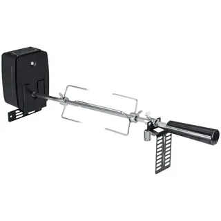 WEIGR 106cm Elektrischer Drehspieß, Drehspieß Grill aus Edelstahl, elektrische Gasgrill mit 2X Fleischnadeln Motor I für Gasgrill holzkohlegrill Grill grillzubehör feuerschale Elektrischer BBQ