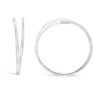 Ars-Argenti Paar Creolen Ohrringe Damen echt 925 Sterling Silber - 18K vergoldet (inkl. Schmuckbox), 925 Sterling Silber, Hypoallergen, Wasserfest, Nickelfrei goldfarben|silberfarben