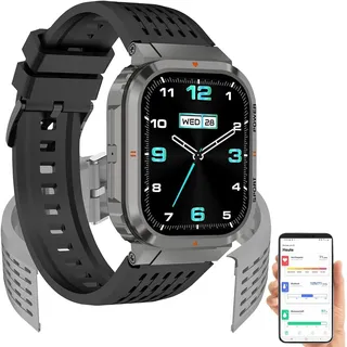 NEU Fitness Smartwatch ChatGPT für Sport Herzfrequenz Abnehmen Schwimmen Laufen