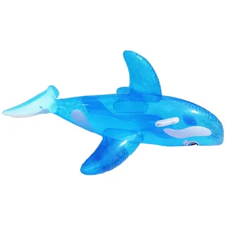 Baxnore Aufblasbarer Pool-Schwimmkörper, großer Wal-Form-Aufsitz-aufblasbarer Schwimmbecken-Schwimmkörper für Erwachsene, Wassersportspaß, Premium-PVC-Material, 59,1 x 34,6 x 21,7